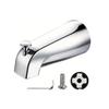Fashion Tub Spout Easy Installation Bathtub Faucet Shower Diverter Tub Spout Aluminum Alloy Texture for Quick Install