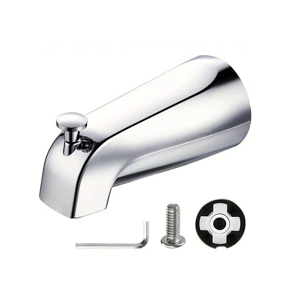 Fashion Tub Spout Easy Installation Bathtub Faucet Shower Diverter Tub Spout Aluminum Alloy Texture for Quick Install