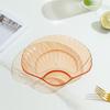 Kangxingda Plastic Transparent Snack Plates (Set of 5)