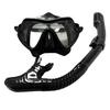 Swimming Training Snorkel Kit Adults Youth Scuba Diving Mask Snorkel Set Tempered Glass Professional Panoramic Snorkeling Gear 006+1988