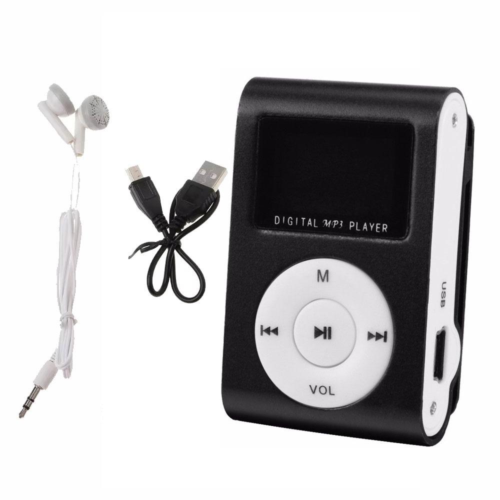 

Lossless Sound Portable Mini MP3 Player Metal Clip Student Walkman USB MP3 Music Players Sports чёрный