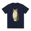 Cat Owl Funny Meowl Meme Brainrot Graphic Tshirts Unisexs Women Clothing Fashion Short Sleeves Tshirt Cotton Oversized T Shirts