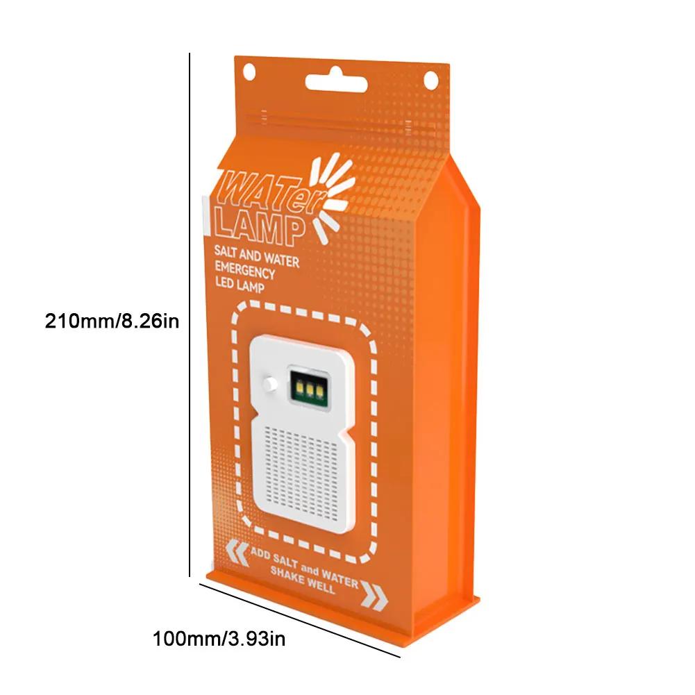 LED Salt Water Emergency Lamp Waterproof Portable Camping Emergency Lamp Travel Supplies for Night Fishing Equipment