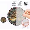 1pc Acrylic Creative Life Tree Ornament Double Sided Painted Wall Glass Window Decoration Hanging Round Design Pendant Gifts