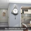 Modern Minimalist Wall Clock for Living Room, Restaurant, or Home Decor