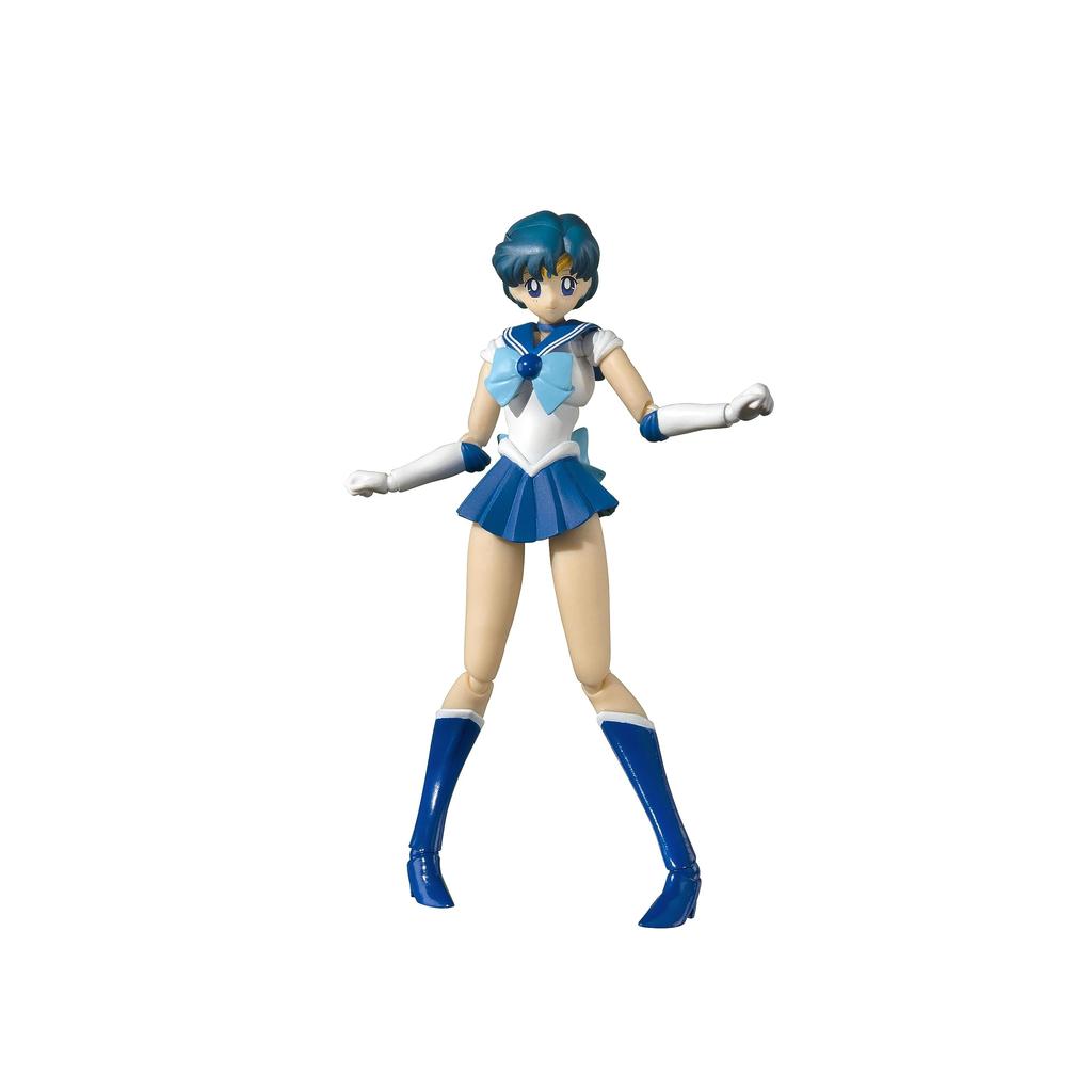 S.H. Figuarts Sailor Moon - Sailor Mercury Animation Color Edition (Reissue) 140mm Painted PVC & ABS Action Figure