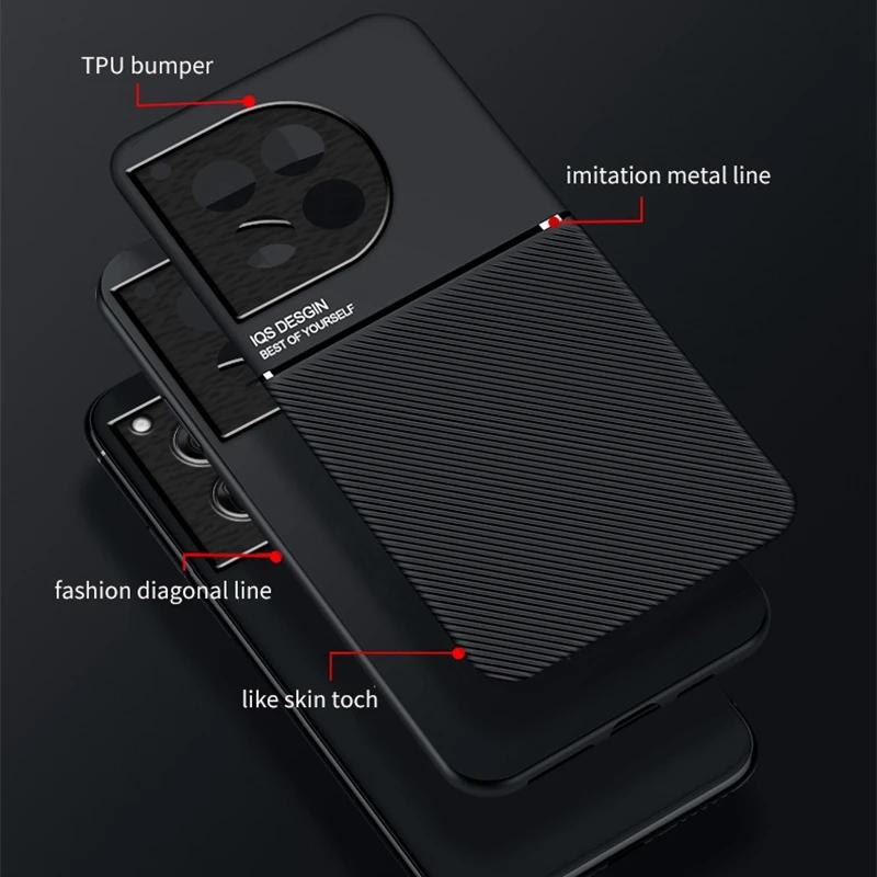 For OnePlus 12 Case Protective Cover One Plus 11 11R 10T ACE 2 3 Pro Nord CE 3 Lite N30 Car Magnetic Holder Phone Coque Fundas
