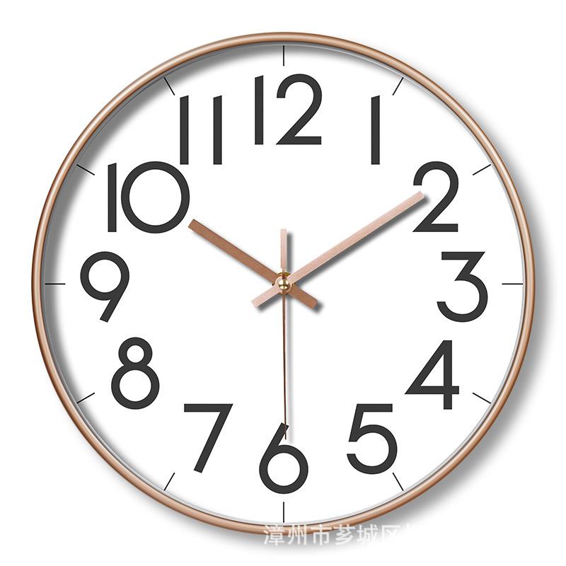 Plastic Silent Wall Clock Creative Fashion Living Room Wall Clock Clock Wall Clock 12 Inches 30CM