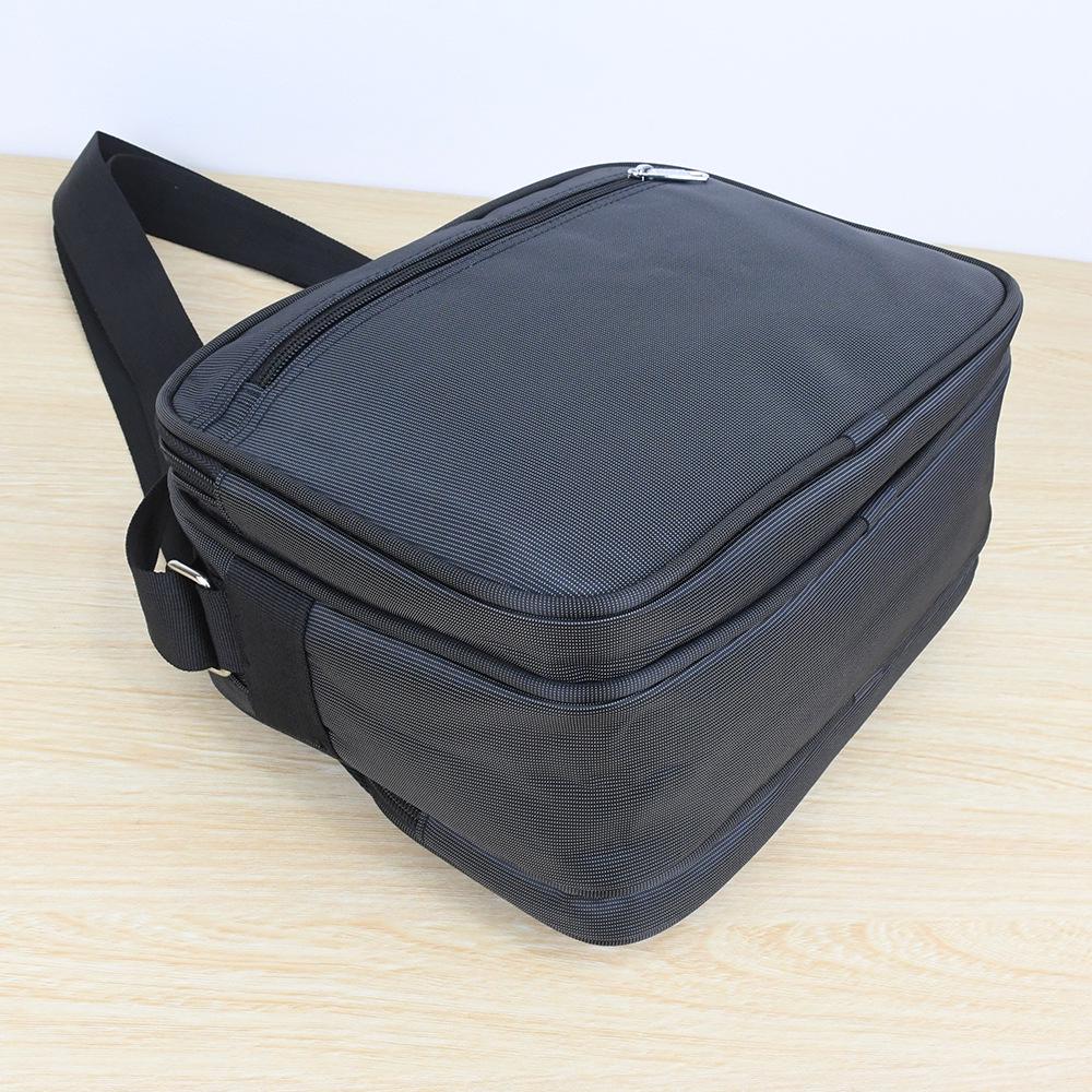Black Waterproof Messenger Bag for Men and Women - Shoulder, Cashier, Storage, Express Handbag, and Wallet In One