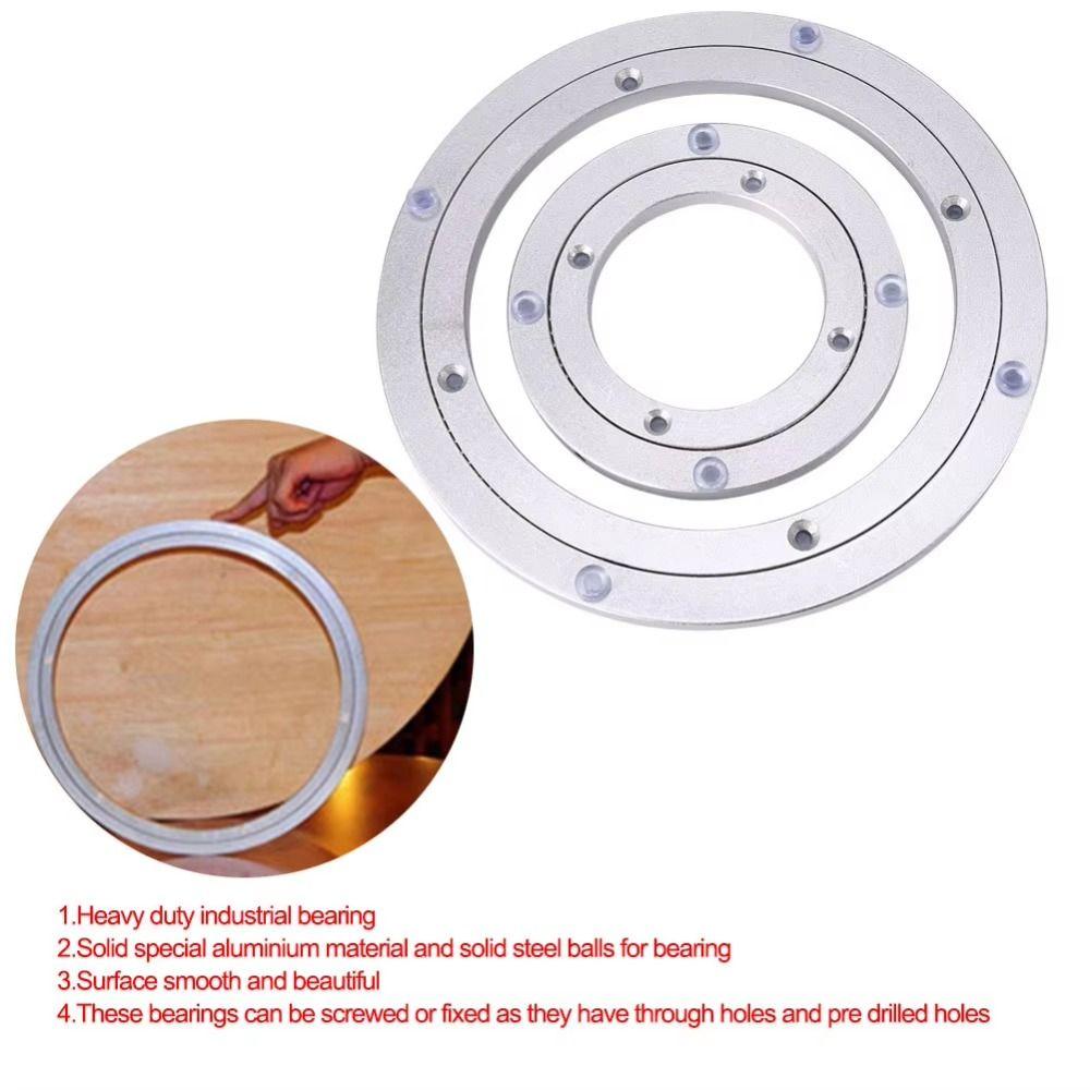 Quiet Aluminum Table Turntable Rust Resistant DIY Rotating Platform  Kitchen