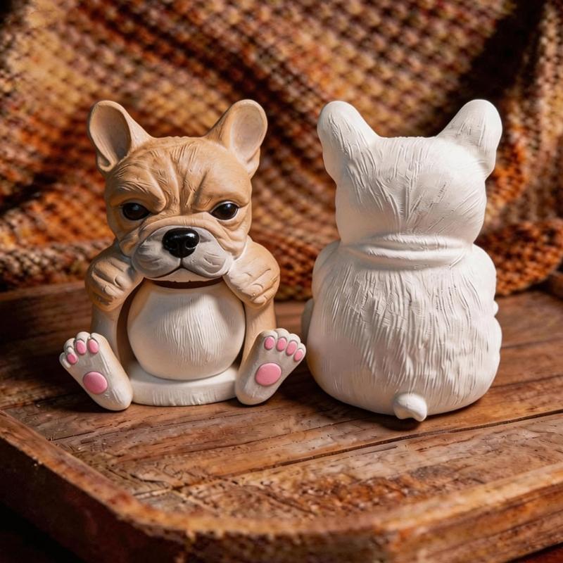 French Bulldog Silicone Mould For Casting Perfect For Making Unique Candle Holders And Flower Pots