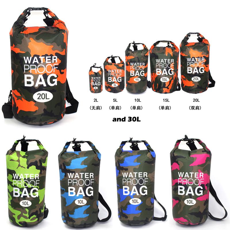 

Индивидуальный дизайн на складе, быстрая доставка, камуфляж, ПВХ, IPX6, водонепроницаемая сумка-бочка, ведро, уличный туризм, кемпинг, пляж