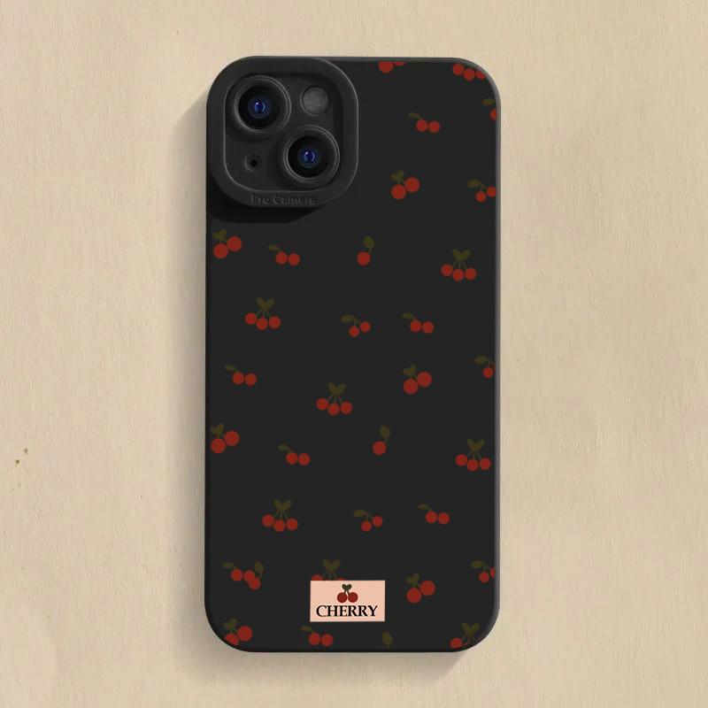 Cute Cherry Pattern Silicone Phone Case For Xiaomi Mi 15 14T 13T 12T Pro 14 13 11 Lite 5G NE Poco F6 F5 X5 M6 X7 Pro Soft Cover