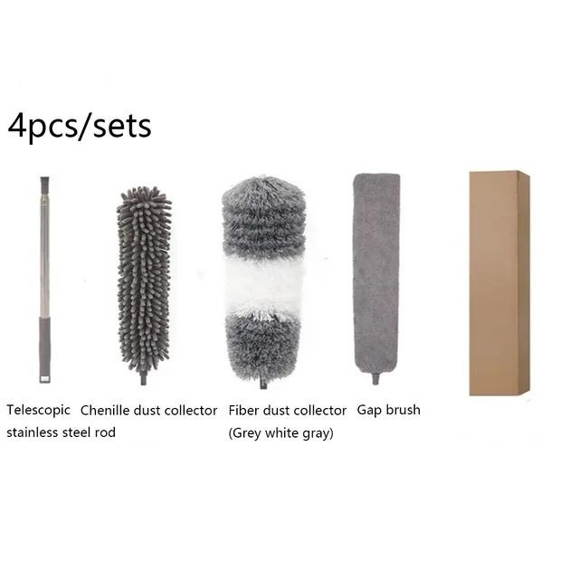 Multifunctional Microfibre Brush Gap MopTelescopic Washable Duster Long Extendable 250 Cm for Spider Web Remover Dust Cleaning