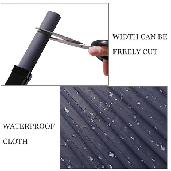 28''x65''Pleated Shade Window Blind Sun UV Half Blackout Blind Roller Car window