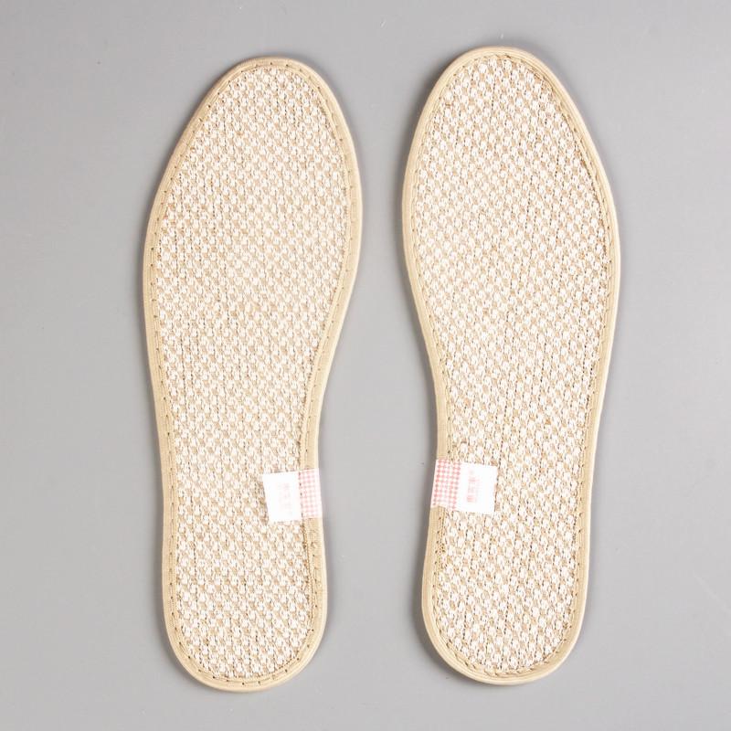 Unisex Antibacterial Breathable Deodorant Linen Insoles - Sweat-Absorbent, Odor-Resistant, Comfortable, Soft for Military Training & All Seasons