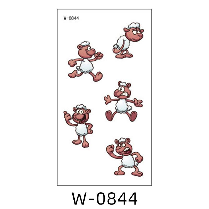 Cartoon Tattoo Sticker Waterdicht Regenboogkleur Persoonlijkheid Schattige Tattoo Sticker Kinderen Tijdelijke Tattoo