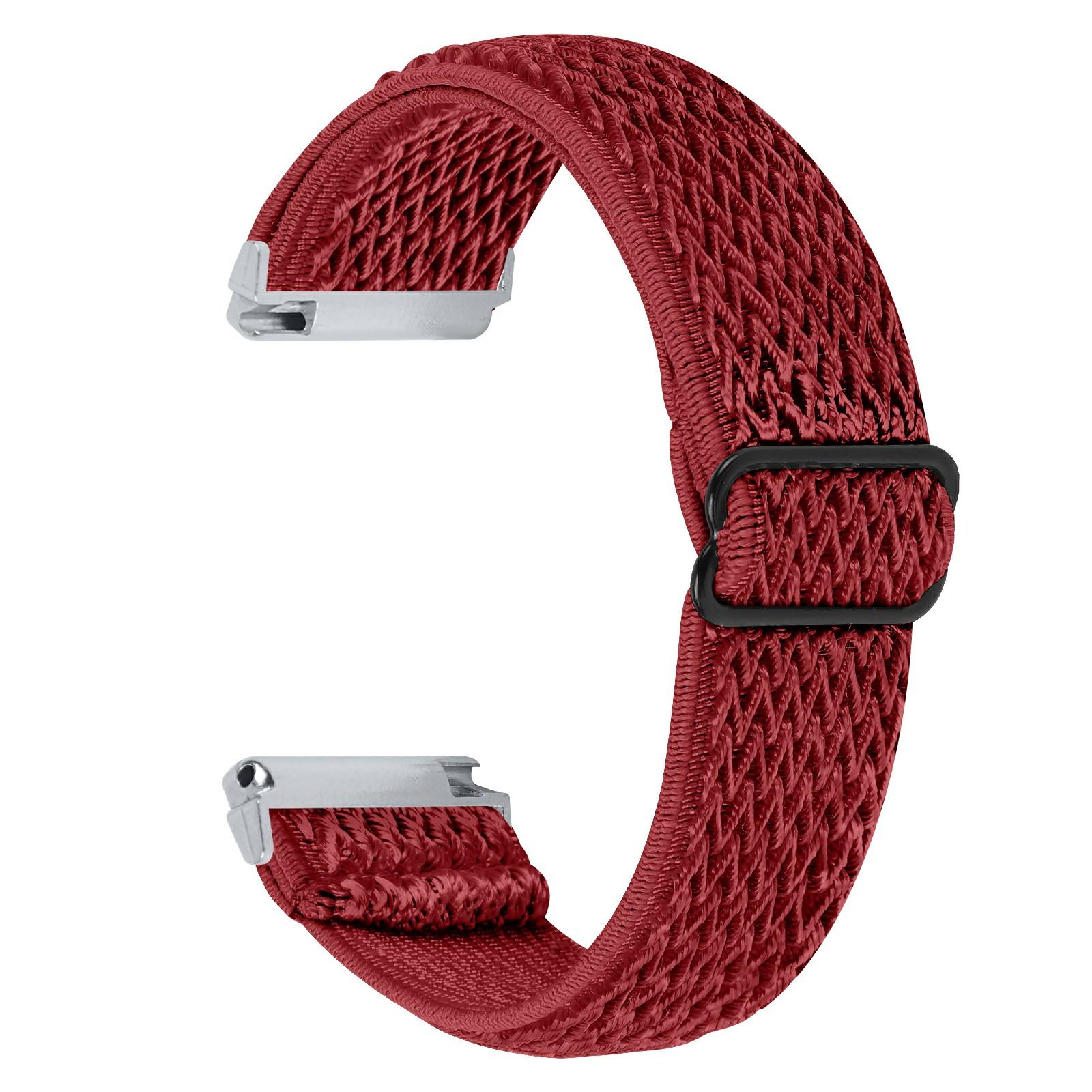 

For Garmin Vivomove Style/Garminmove Style 20mm Elastic Watch Strap Replacement Watchband Red