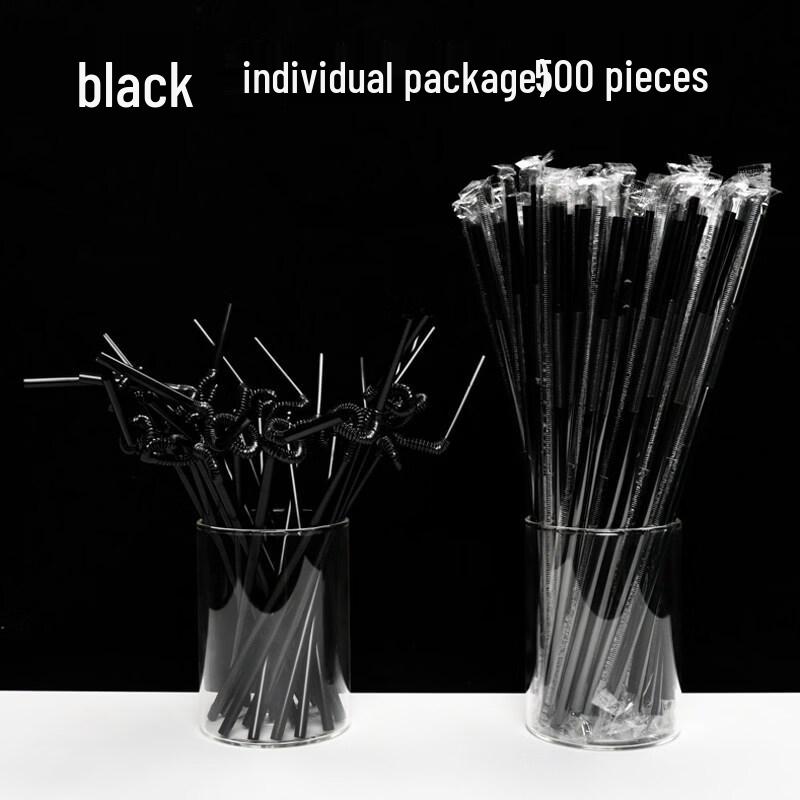 ZISIZ Disposable Colored Art Straws