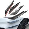 4 stücke Auto Vorderen Stoßfänger Lip Dekoration Diffusor Shunt Fin Körper Spoiler Canard Universal Carbon Fiber Auto Modifizierte Canard Decor