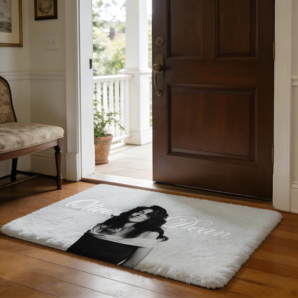 

Floor Mat Soft Flannel Rug Non Slip Absorbent Mat for Bathroom Bedroom Home Decor Singer O Olivia Dean 50x80cm