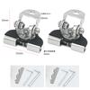 1/2 Pcs Steel Clamp Universal Off Road LED Work Light Bar Car Hood Pillar Mount Auto Repair Replacement Accessories Gear Kit Set