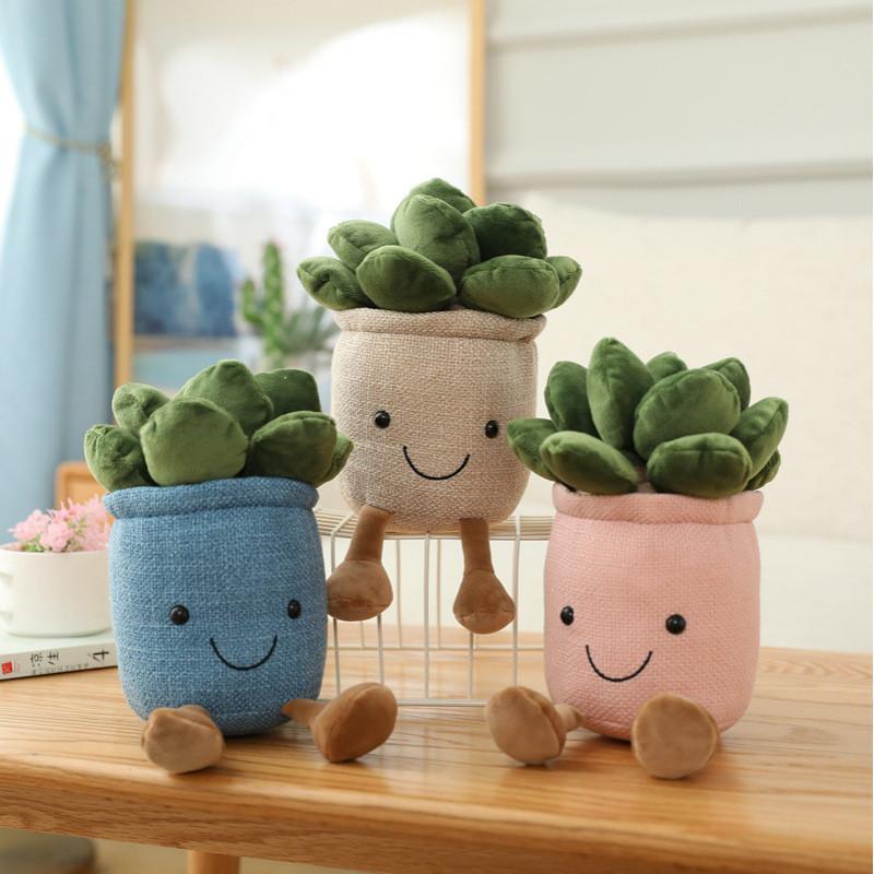 Simulation Plant Doll Daffodil Tulip Fun Potted Series Plush Toy Decorative Ornaments