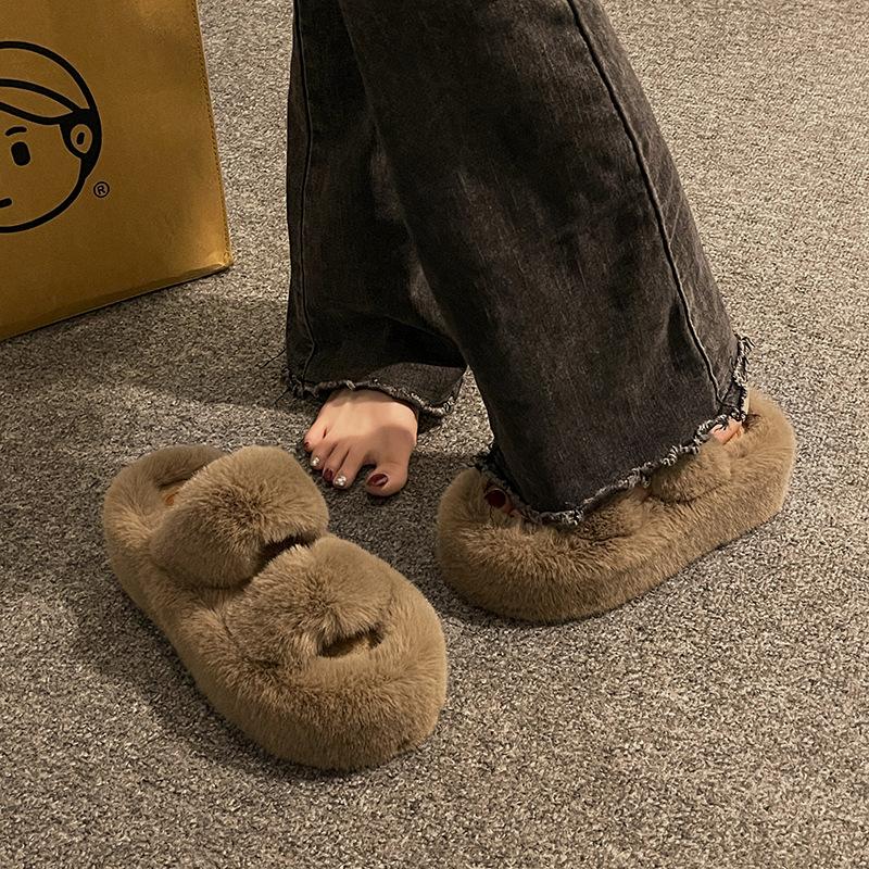 

Осень и зима хлопковые тапочки женские носят бархатные теплые для ног сокровище фея домашние комнатные теплые парные маффин пушистые тапочки 40 хаки