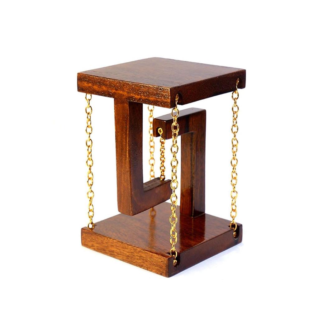 Tolas India Tensegrity Neujahrsgeschenk für Heim- und Bürodeko, Hergestellt aus Massivholz, Anti-Schwerkraft, Leichtgewicht, Tischplatte