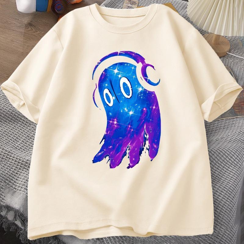 Undertale Napstablook Music Ghost T Shirt Casual Cotton Short Sleeve Unisex Sclothes O Neck Top Summer Graphic T Shirts Oversized