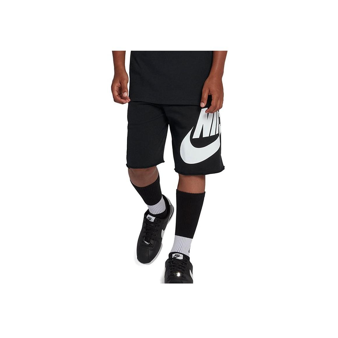 

Nike Повседневные шорты с буквенным логотипом и шнуровкой, детские шорты черного и белого цвета 939610-010 S