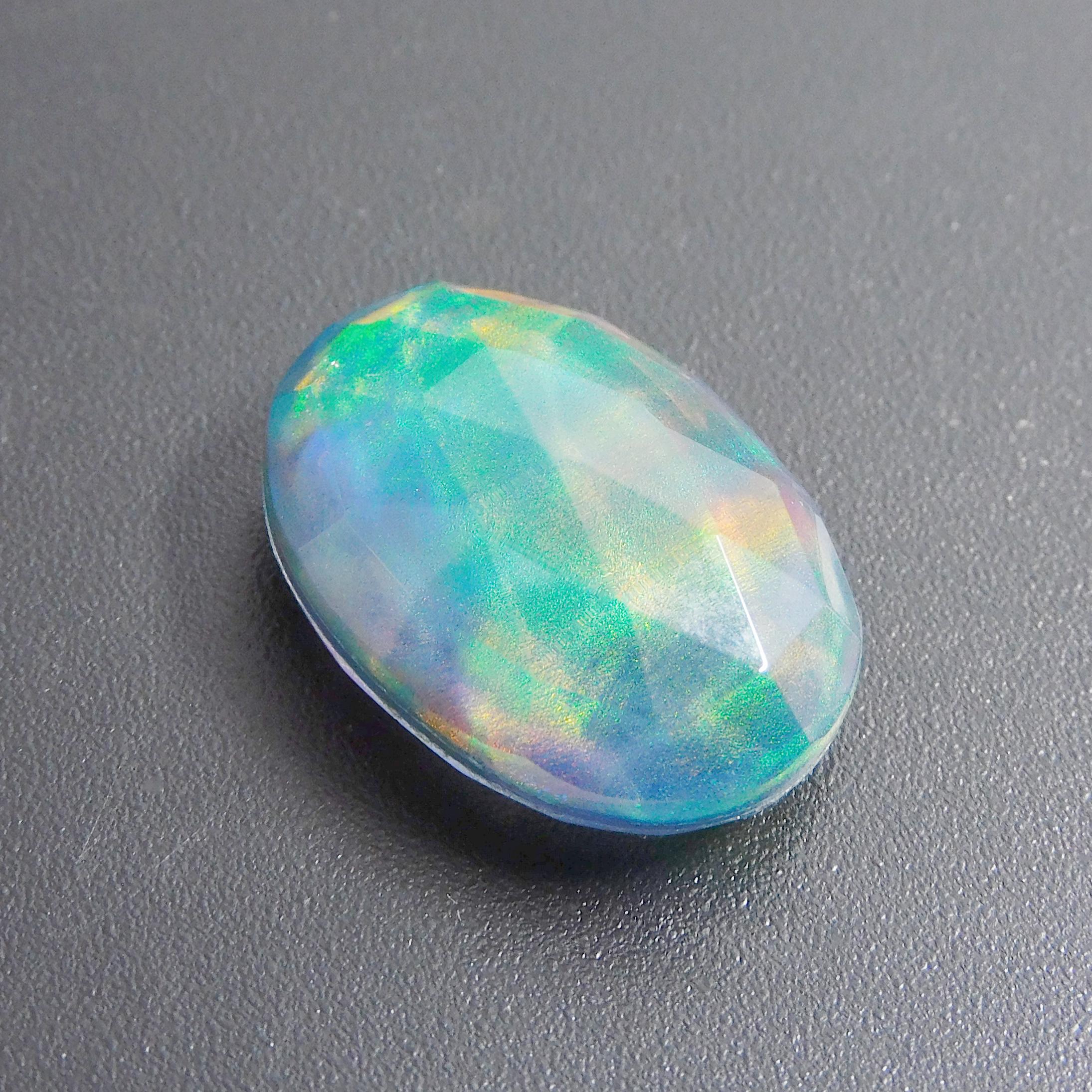 Lab-Created Opal Loose Gemstone Oval Cut