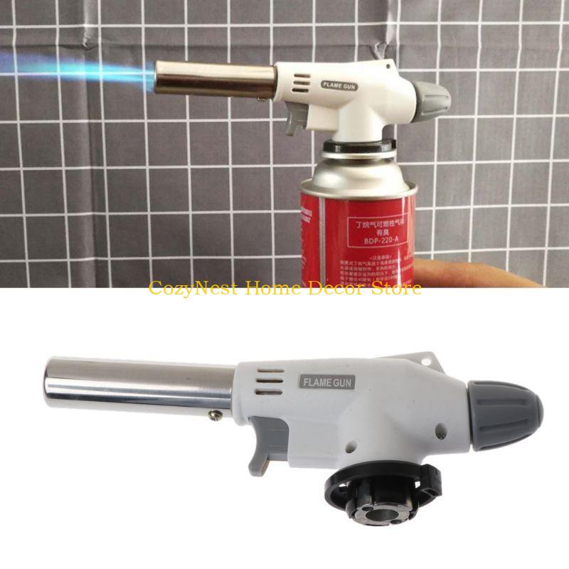 92MF Metal Flame Gas Torch for Professional Family Cooks Wind Proof