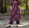 Women Pure Cotton Designer Kurti Indian Bollywood Top Tunic Ethnic Kurta Pant Set