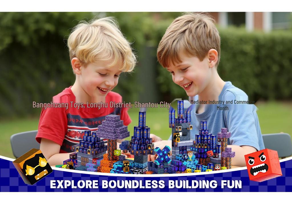 Rosa Schloss Magnetische Bausteine - STEM Lernspielzeug für Kinder