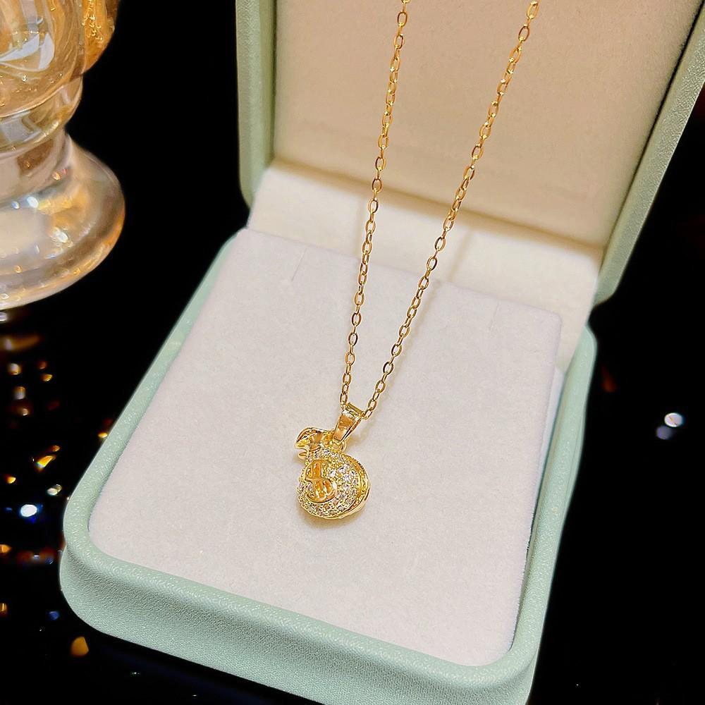 Exquisite Ruyi Safety Lock Necklace Accessories Women's Summer New Popular Light Luxury Niche Neck Chain Design Clavicle Chain
