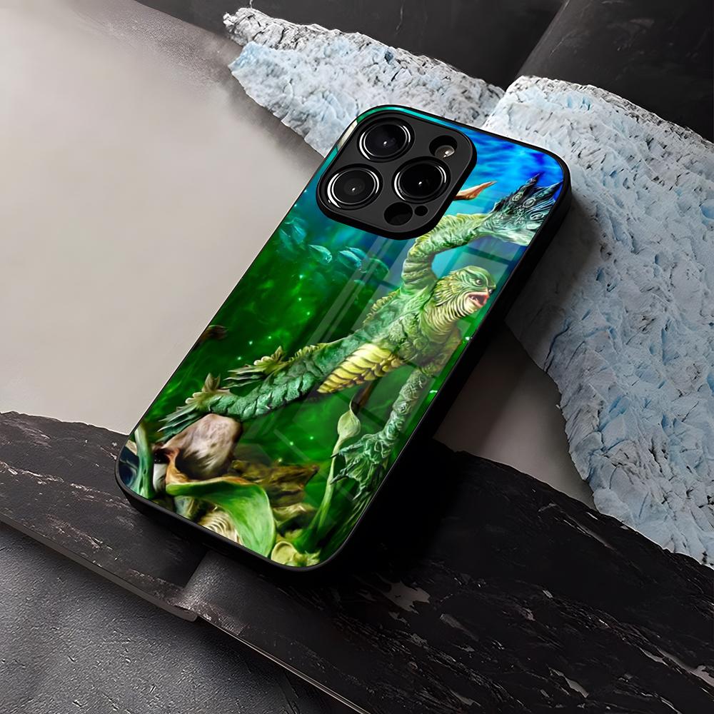

Creature From The Lagoon Phone Case Tempered Glass For IPhone 16 13 14 12 15 11 Pro Max Plus Mini X XR SE2020 Coque iPhone 12 Pro Max
