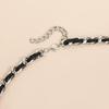 Beaded Crucifix Tassels Necklace With Velvets Rope Chain For Everyday Styling Adjustable Clavicle Chain Accessory