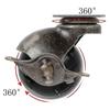 Bronze Ball Wheel, 50mm Ball Casters, Rounded Ball Casters With Brake, Replacement For Furniture, Sofas, Chairs, Cabinets, 4 Pcs - Ri