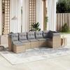 VidaXL Garden Lounge Set with Cushions 7 Pcs, Patio Sofas, Patio Furniture Set, Outdoor Furniture, Mix 3263195