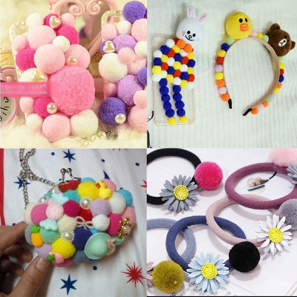 Learning Educational Soft Fluffy Balls DIY Sewing Craft Plush Craft Pompoms Fluffy Poms Decorations