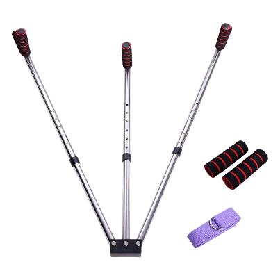 Máquina de estiramiento de piernas con 3 barras ajustable, dividida, de acero inoxidable, para el hogar, yoga, baile, ejercicio, equipo de entrenamiento de flexibilidad