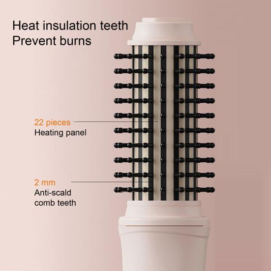 Perie Ondulator de Păr Fără Fir 3-în-1 Încălzire Rapidă Perie Termică Reîncărcabilă de Călătorie Perie Rotundă Încălzită Electrică Baghetă Ondulator de Păr Instrumente de Coafat