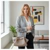 Luxury Lychee Pattern Underarm Shoulder Bags PU Leather Solid Color Women's Handbags Large Capacity Tote Bag Travel