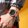 Sanda Unisex Student Party Watch: Colorful Lights, Multi-functional, Waterproof Sports Electronic Watch