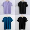 Silk Cotton T Shirt For Women Summer Breathable Casual Relaxed Fit Plain Style