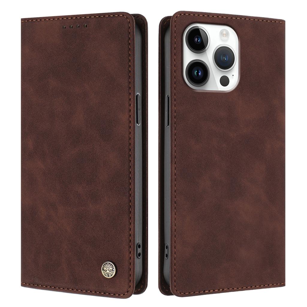 For iPhone 16 Pro Max HX Case RFID Blocking Wallet Stand Leather Flip Phone Cover