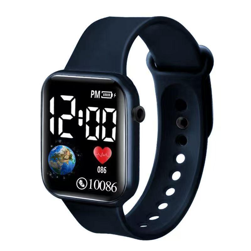 Minimalist Single-Button Digital Student Watch
