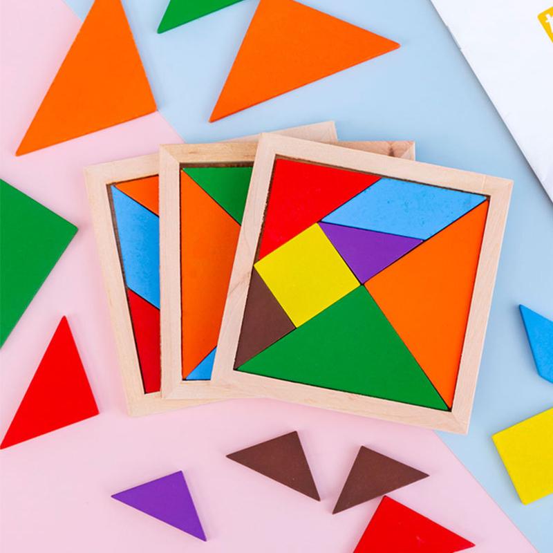 Children Puzzle Toys Color And Shape Cognition Educational Montessori Early Learning Geometric Shape Wooden Toy Kid Gift TMZ