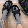 Calzini da Uomo Donna in Cotone Pettinato a Dita Separate Tinta Unita con Piccole Righe Confortevoli Morbidi a Due Dita Giapponesi Harajuku da Donna